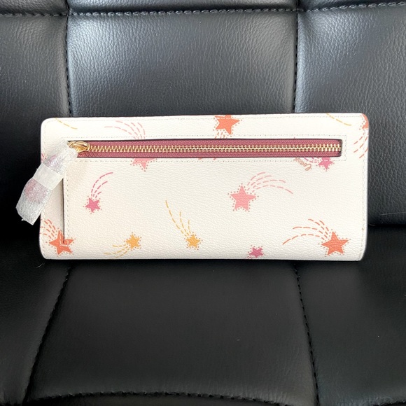 NEW🎉COACH SLIM ZIP WALLET IN WHITE - Picture 6 of 8